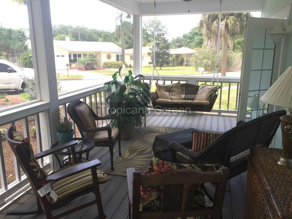 Screened in Porch Tampa FL Tropicana Screen & Glass