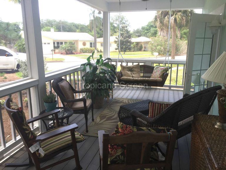 Screened in Porch Tampa FL Tropicana Screen & Glass